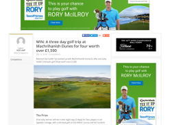 Win A three day golf trip at Machrihanish Dunes for four