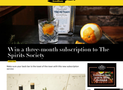 Win a three-month subscription to The Spirits Society