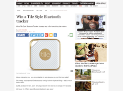 Win a Tile Style Bluetooth tracker