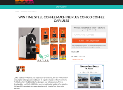 Win a Time Steel coffee machine plus coffee capsules