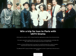 Win a trip for two to Paris with UKTV Drama