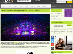 Win a trip to Alfa Jazz Festival, Lviv in Ukraine inc flights and accommodation