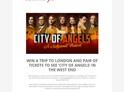 Win a trip to London and a pair of tickets to City of Angels in the West End