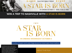 Win a trip to Nashville with A STAR IS BORN