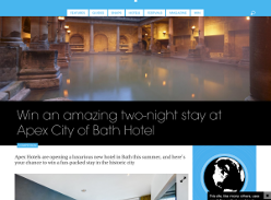 Win a two night stay at Apex City of Bath Hotel