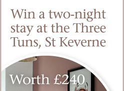 Win a two-night stay at the Three Tuns, St Keverne