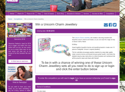 Win a Unicorm Charm Jewellery