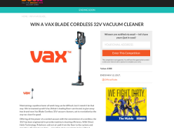 Win a Vax Blade Cordless 32V vacuum cleaner worth £300