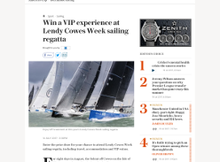 Win a VIP experience at Lendy Cowes Week sailing regatta