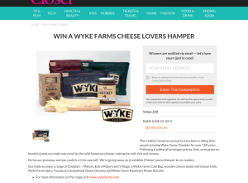 Win a Wyke Farms Cheese Lovers Hamper