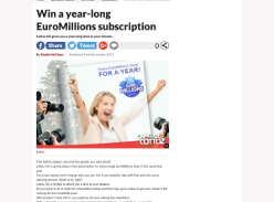 Win a Year-long EuroMillions Subscription