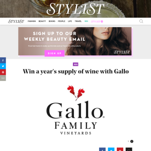 Win a Year's Supply Of Gallo Wine