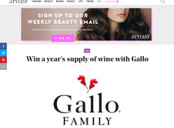 Win a Year's Supply Of Gallo Wine