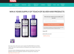 Win A Years Supply Of Touch Of Silver Hair Products