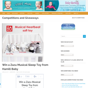 Win a Zazu Musical Sleep Toy
