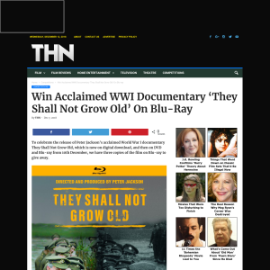 Win Acclaimed WWI Documentary ‘They Shall Not Grow Old’ On Blu-Ray