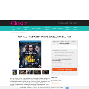 Win All The Money In The World on Blu-ray