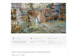 Win Alton Towers Waterpark Family Ticket 2018