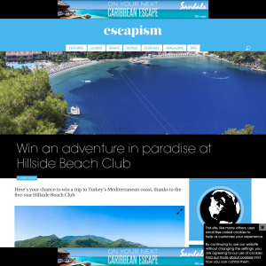 Win an adventure in paradise at Hillside Beach Club
