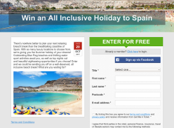 Win an all inclusive holiday to Spain