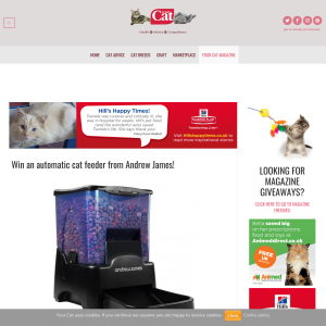 Win an Automatic Cat Feeder from Andrew James