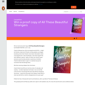 Win an Exclusive Proof copy of All These Beautiful Strangers