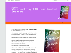 Win an Exclusive Proof copy of All These Beautiful Strangers