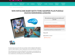 Win an Infacare Hamper and Puddle Ducks swimming lessons