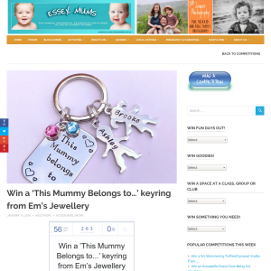 Win an Inscribed Keyring From Em’s Jewellery