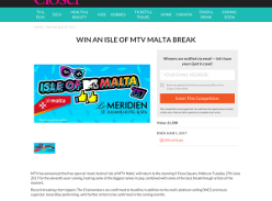 Win an Isle of MTV Malta break inc hotel and flights