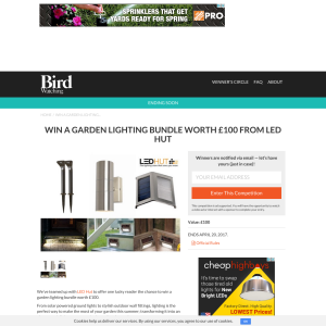 Win an LED Hut Garden Lighting bundle