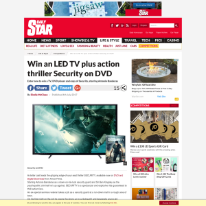 Win an LED TV + Security on DVD