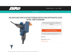 Win an Optimate 0105 Dual USB Charger