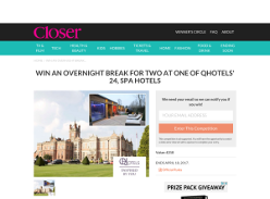 Win an overnight break for two at one of QHotels 24 four star spa hotels