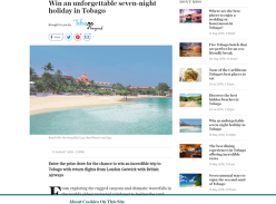 Win an unforgettable seven-night holiday in Tobago
