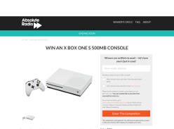 Win an X BOX One S 500MB console