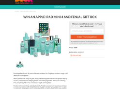 Win Apple iPad mini 4 and a Fenjal Gift Set