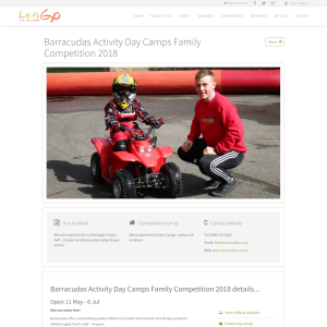 Win Barracudas Activity Day Camps Family Competition 2018