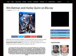 Win Batman and Harley Quinn on Blu-ray