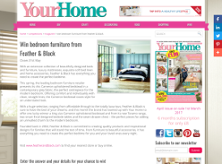 Win bedroom furniture from Feather & Black