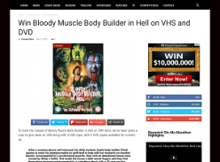Win Bloody Muscle Body Builder in Hell on VHS and DVD