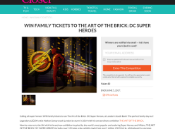 Win Bose QuietComfort® 35 headphonesWin family tickets to The Art of the Brick: DC Super Heroes