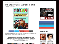 Win Brigsby Bear DVD and T-shirt