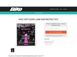 Win Clean up with Muc-Off kit