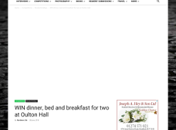 Win dinner, bed and breakfast for two at Oulton Hall