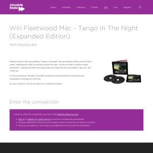 Win Fleetwood Mac - Tango In The Night Expanded Edition on CD