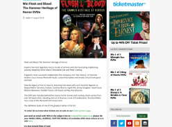 Win Flesh and Blood: The Hammer Heritage of Horror DVDs