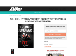 Win Freddie Spencers fist book 'Feel, My Story'