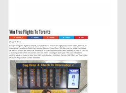 Win Free Flights To Toronto