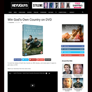 Win God’s Own Country on DVD